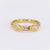 Modern Diamond Filigreed Yellow Gold Wedding Band