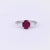 Vintage GIA 1.48 Carat Oval Ruby Diamond Platinum Three Stone Ring