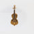 Vintage 18k yellow and white gold violin brooch