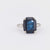 GIA 7.15 carat sapphire diamond platinum three stone ring