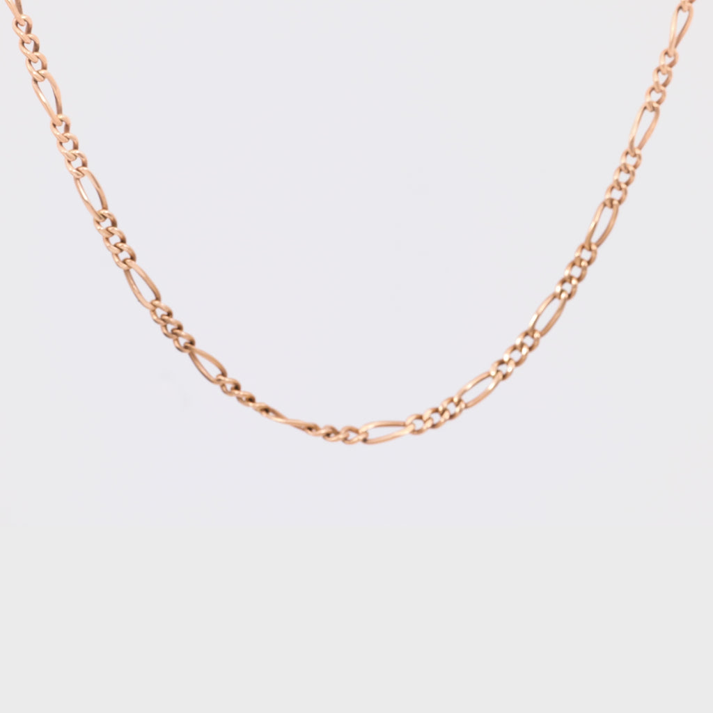 Victorian 14K Rose Gold Fancy Link Necklace