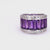 Amethyst Diamond Platinum Band