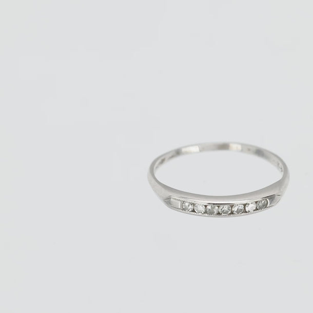 Art Deco diamond platinum band Jack Weir & Sons