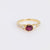 Vintage ruby diamond 18k yellow gold ring Jack Weir & Sons