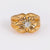 French Retro Diamond Yellow Gold Cocktail Ring Jack Weir & Sons