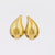 Italian Tiffany & Co 18K Yellow Gold Teardrop Brooches