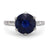 French GIA 3.77 carat blue sapphire diamond platinum ring