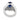 Vintage 4.43 carat sapphire diamond 18k white gold cocktail ring Ring Jack Weir & Sons