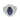 Vintage 4.43 carat sapphire diamond 18k white gold cocktail ring Ring Jack Weir & Sons