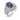Vintage 4.43 carat sapphire diamond 18k white gold cocktail ring Ring Jack Weir & Sons