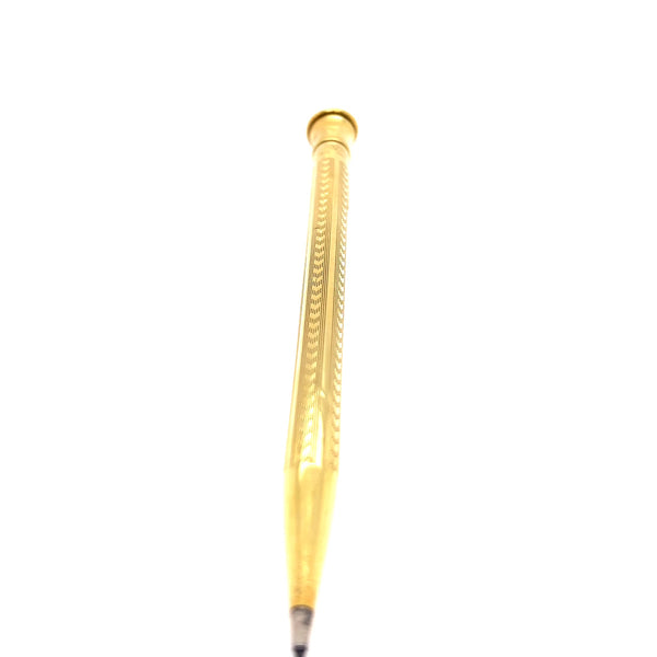 Art Deco 18 Karat Solid Yellow Gold Wahl Eversharp Mechanical Pencil Pencils Jack Weir & Sons   