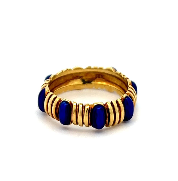 Vintage Tiffany & Co Enamel 18k Yellow Gold Ring