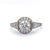 Art Deco Inspired Diamond Platinum Engagement Ring Rings Jack Weir & Sons   