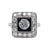 Art Deco Inspired Diamond Onyx Platinum Engagement Ring Rings Jack Weir & Sons   