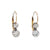 Antique Inspired 1.07 Carat Diamond Platinum 18 Karat Yellow Gold Drop Earrings Earrings Jack Weir & Sons   