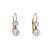 Boucles d'oreilles pendantes en or jaune 18 carats et diamants d'inspiration antique