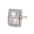 Art Deco Inspired 0.80 Carat Princess Cut Diamond Platinum Ring Rings Jack Weir & Sons   