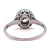 Art Deco Inspired Diamond Sapphire Platinum Engagement Ring Rings Jack Weir & Sons   
