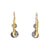 Boucles d'oreilles pendantes en or jaune 18 carats avec diamant de 1,07 carat d'inspiration antique