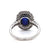 Antique Inspired 2.43 Carats Sapphire Diamond Platinum Cluster Ring Rings Jack Weir & Sons   
