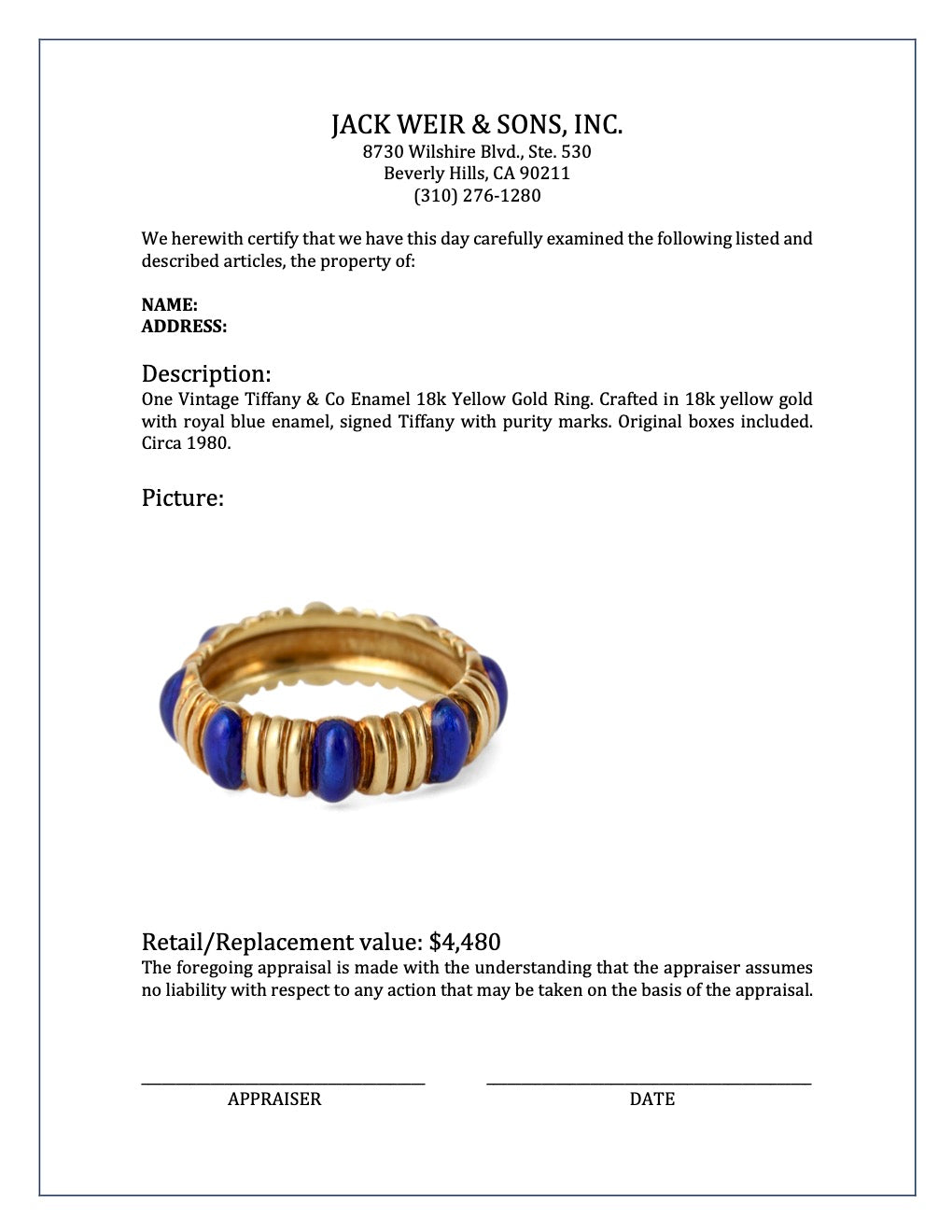 Tiffany Co 18K Gold Platinum Fancy Intense Yellow Diamond Bezet Engagement  Ring