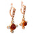 Citrine Diamond 18 Karat Rose Gold Dangle Earrings Jewelry Jack Weir & Sons   