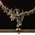 Collier antique français en argent et or rose 18 carats avec diamants taille rose