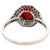 Art Deco Inspired Coral Diamond Platinum Ring Jewelry Jack Weir & Sons   